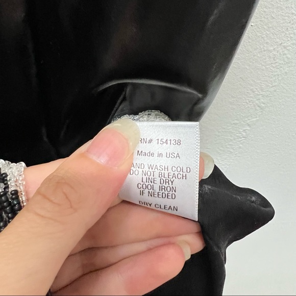 STAUD Joan Ying yang beaded dress NWT size 8 - Picture 11 of 11